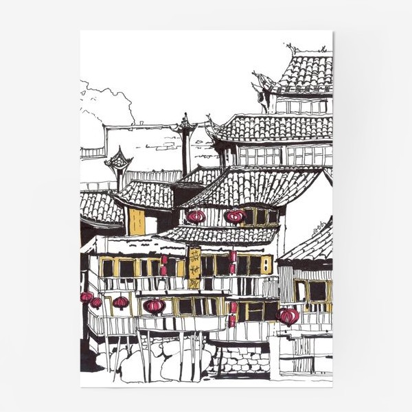 Постер «Китайский город»