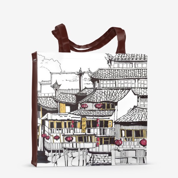 Сумка-шоппер «Китайский город»
