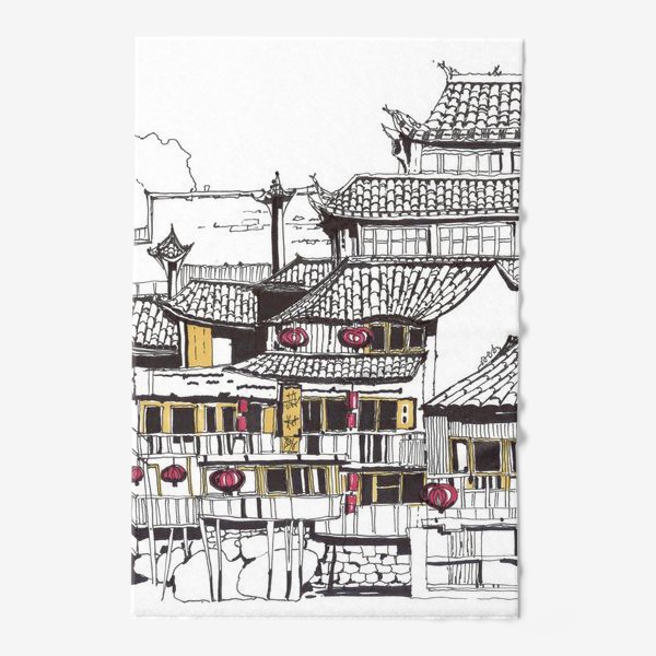 Полотенце «Китайский город»