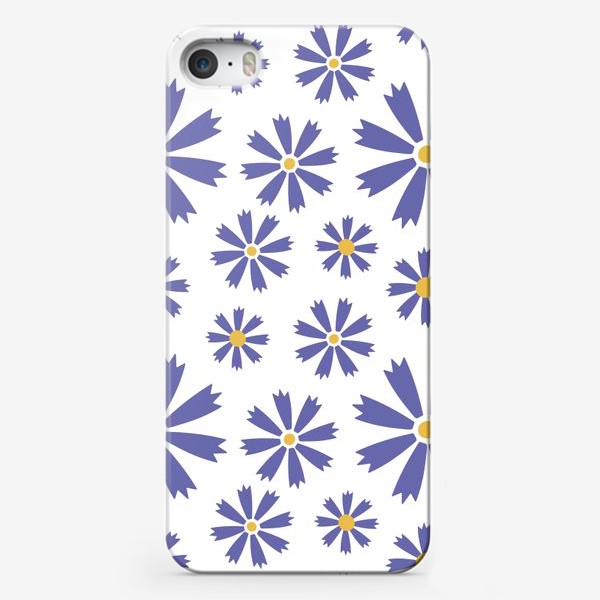 Чехол iPhone «Фиолетовые васильки»