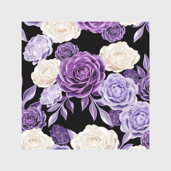 Скатерть «Бумажные розы, цветы, паттерн»