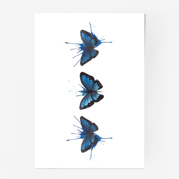 Постер «Тропические бабочки»