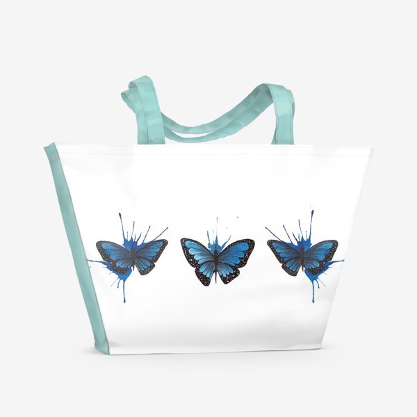 Пляжная сумка &laquo;Тропические бабочки&raquo;