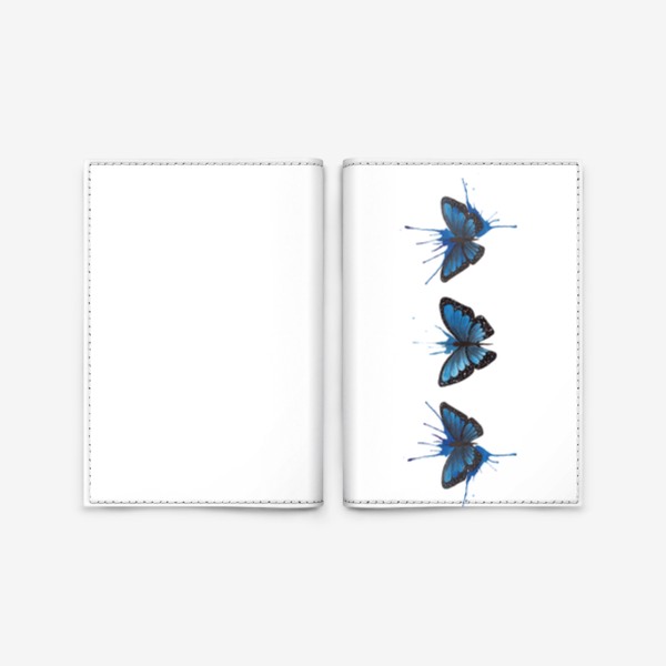 Обложка для паспорта «Тропические бабочки»