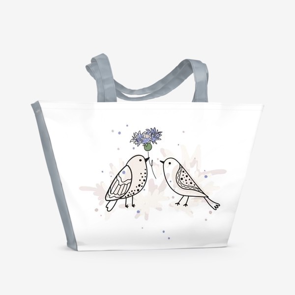 Пляжная сумка « «Птицы»»