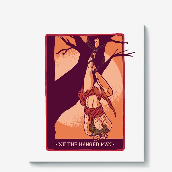 Холст &laquo;Карта Таро -  Висельник (Tarot Card - The Hanged Man)&raquo;