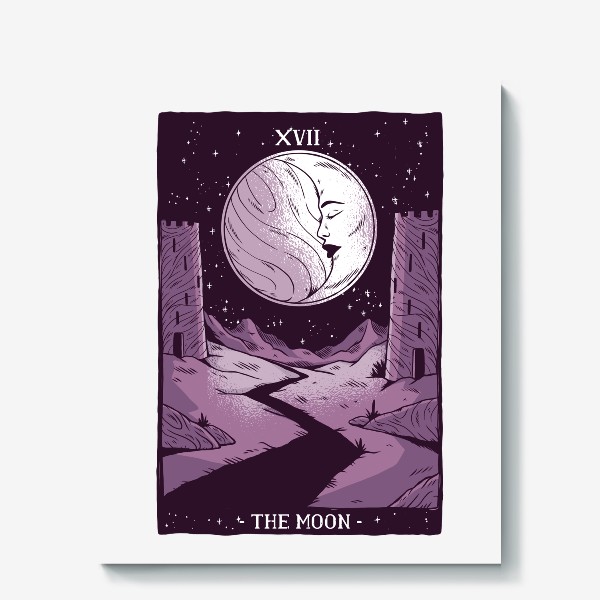 Холст «Карта Таро - Луна (Tarot Card - The Moon)», купить винтернет-магазине в Москве, автор: Павел Смирнов, цена: 2750 рублей,40524.138212.1425677.5205982
