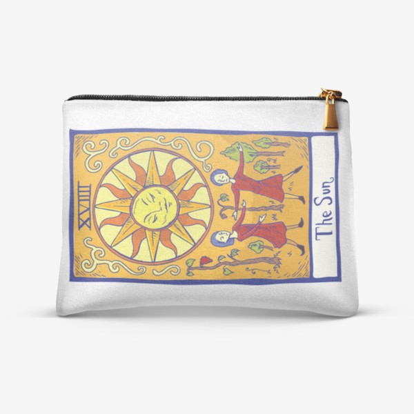 Косметичка «Карта Таро - Солнце (Tarot Card - The Sun)»
