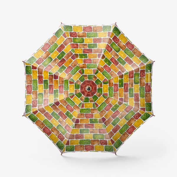 Зонт «Цветные кирпичи»