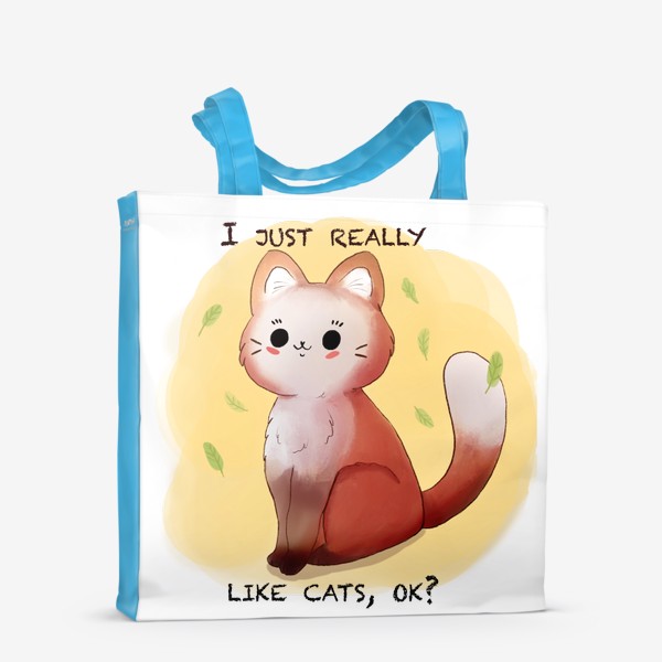 Сумка-шоппер «I just really like cats, ok?»