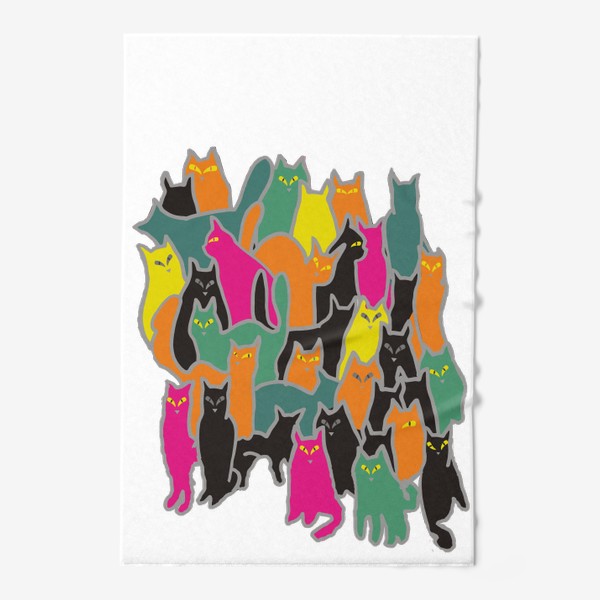 Полотенце «Цветная котовасия»