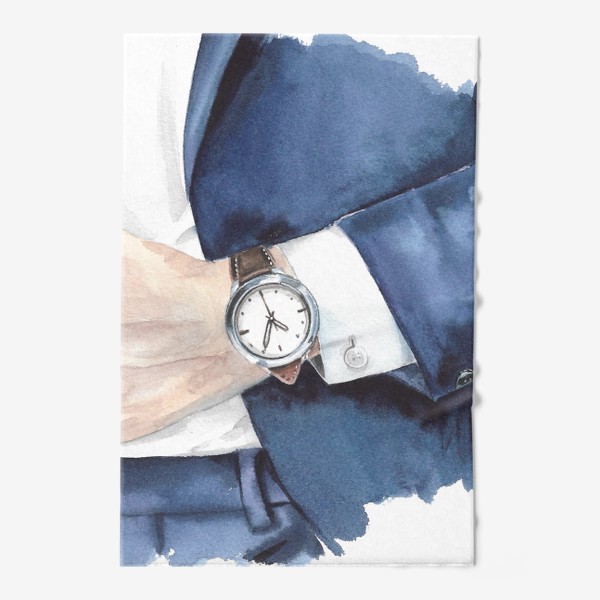 Полотенце «Мужская рука с часами»