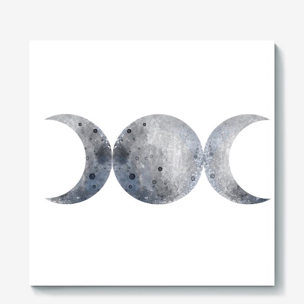 Холст «Луна. Месяц. Три луны. »