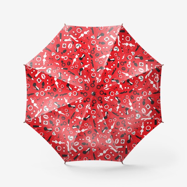 Зонт «Секс игрушки для взрослых. Валентинов день»