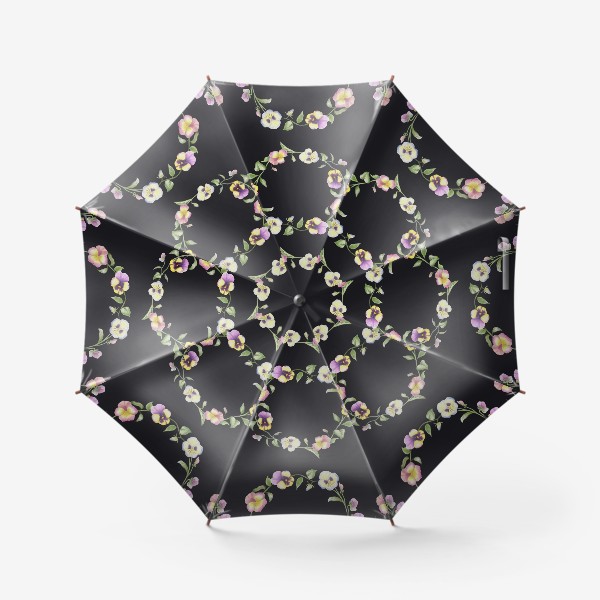 Зонт «Венок из цветов»