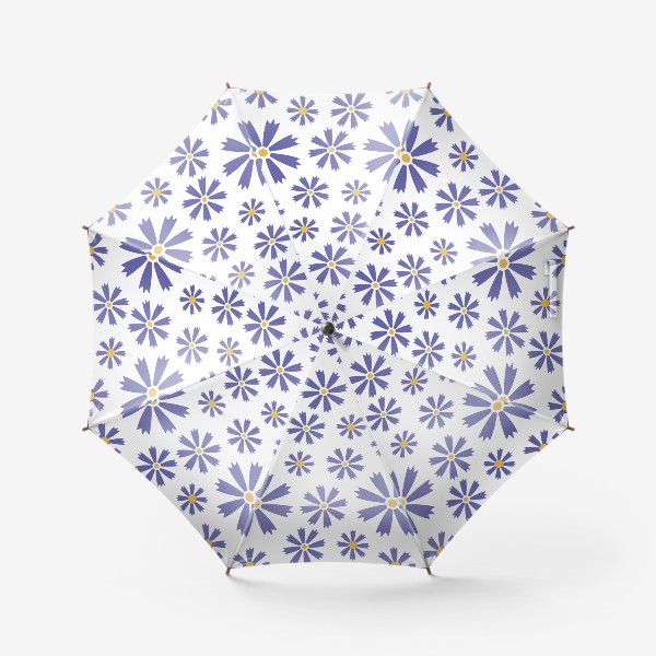 Зонт «Фиолетовые васильки»