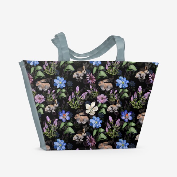 Пляжная сумка &laquo;цветочная поляна&raquo;