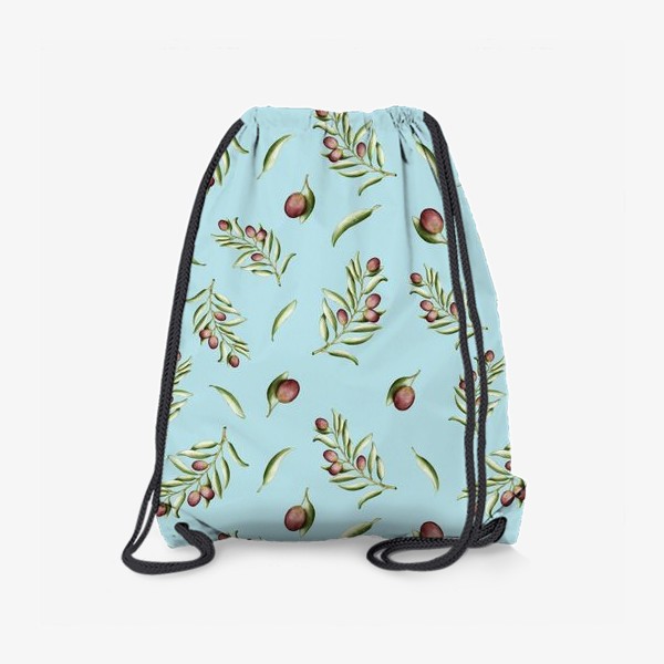 Рюкзак «Оливковые веточки на голубом»