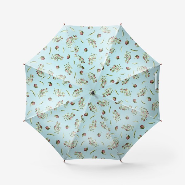 Зонт «Оливковые веточки на голубом»