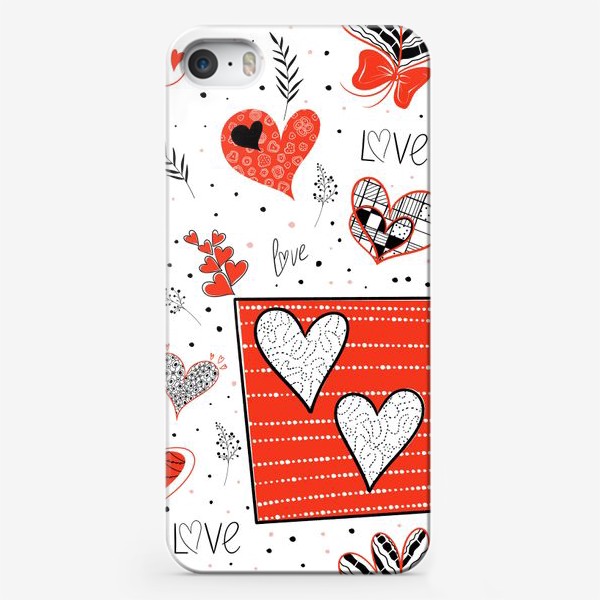 Чехол iPhone «Паттерн любви»