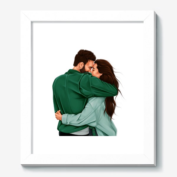 Картина «Влюблённая пара в зелёном»