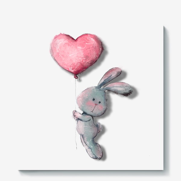Холст &laquo;Bunny in a hot air balloon&raquo;