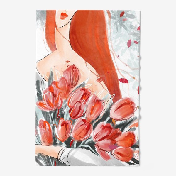Полотенце «Букет тюльпанов»