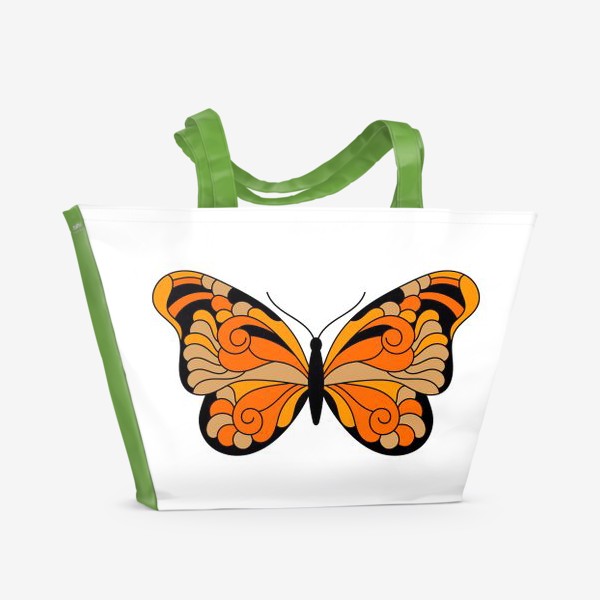 Пляжная сумка &laquo;Оранжевая бабочка&raquo;