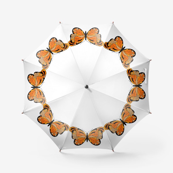 Зонт &laquo;Оранжевая бабочка&raquo;