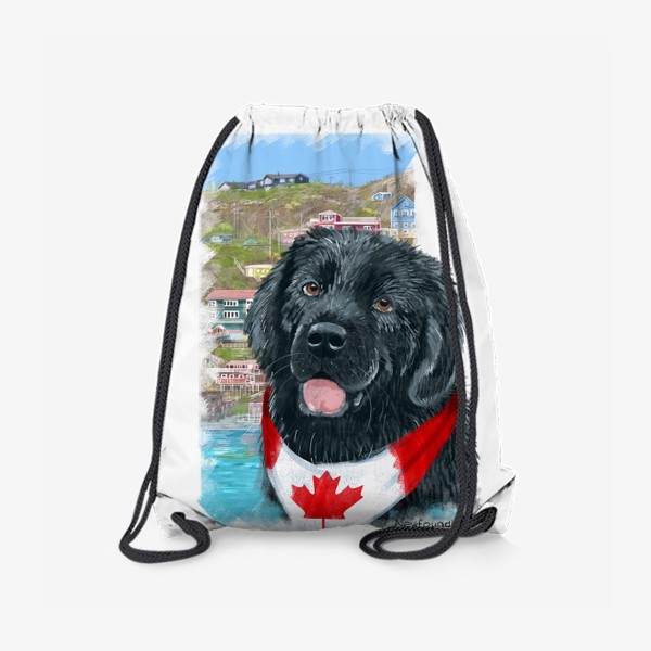 Рюкзак «Собаки и путешествия. Ньюфаундленд. Канада.»
