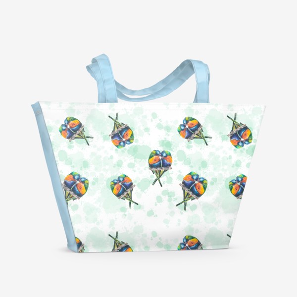 Пляжная сумка «Попугаи»