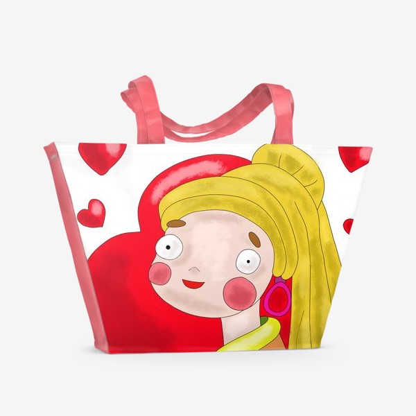 Пляжная сумка «День Святого Валентина »