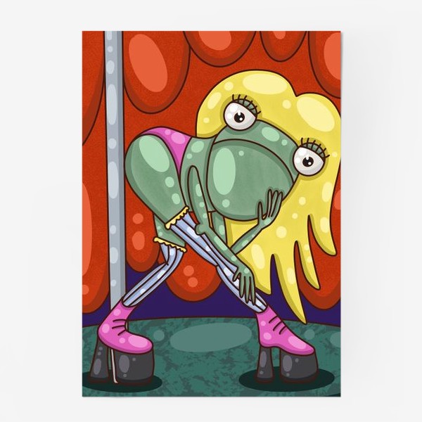 Постер «Лягушка стриптизерша»