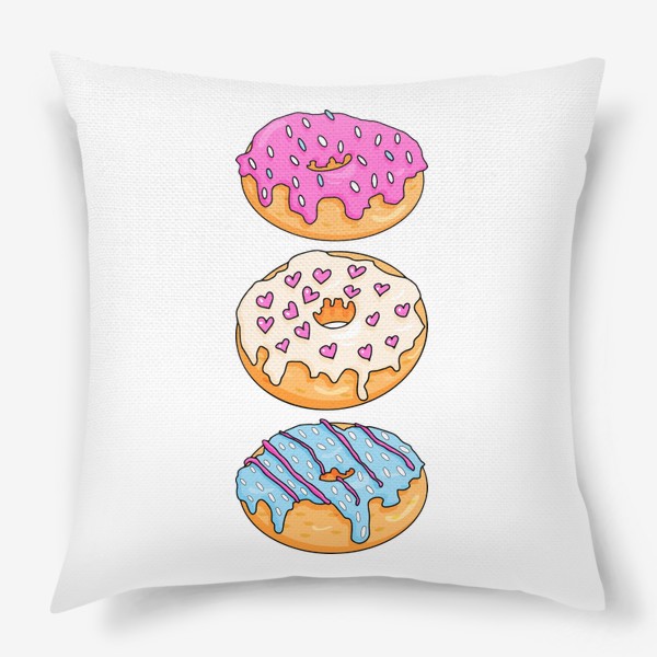 Подушка «Сладкие пончики»