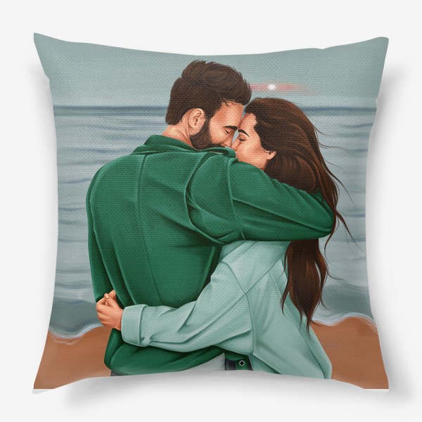Подушка «Любовь и море»