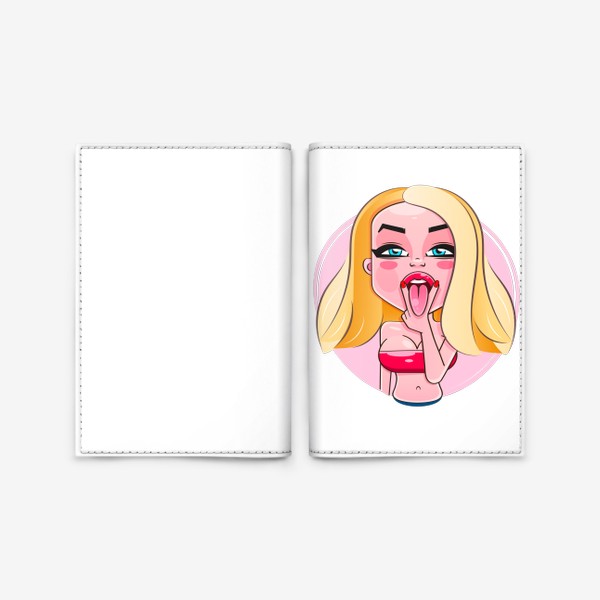 Обложка для паспорта «Девушка»