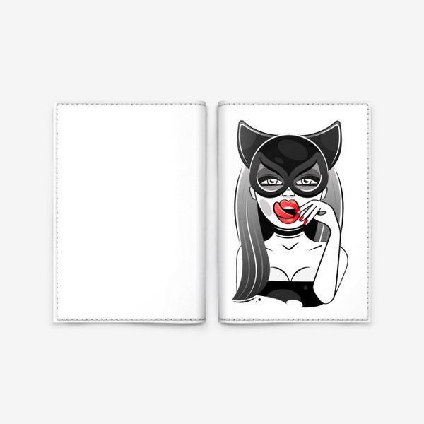 Обложка для паспорта &laquo;Женщина кошка&raquo;