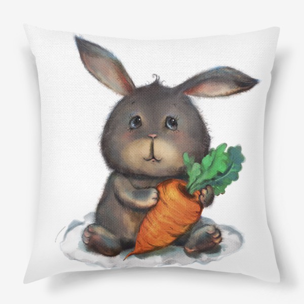 Подушка &laquo;Rabbit with carrot&raquo;