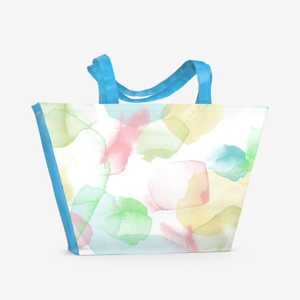 Пляжная сумка «Абстрактные акварельные пятна »