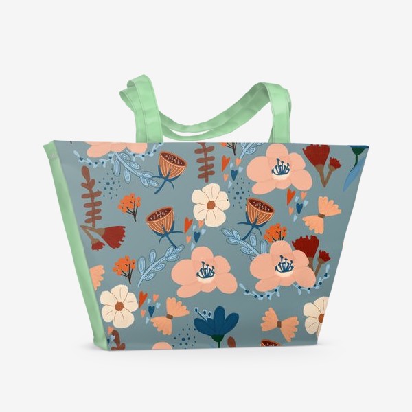 Пляжная сумка «цветочные истории»