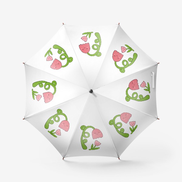 Зонт «Веселые цветы (подарок маме, день матери)»