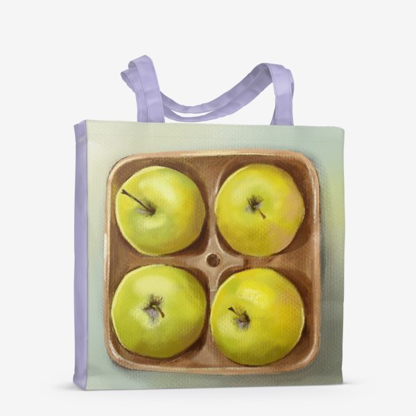 Сумка-шоппер «Зелёные яблоки»