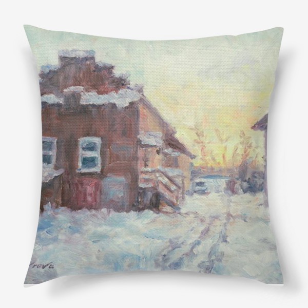 Подушка «Зима в центре»