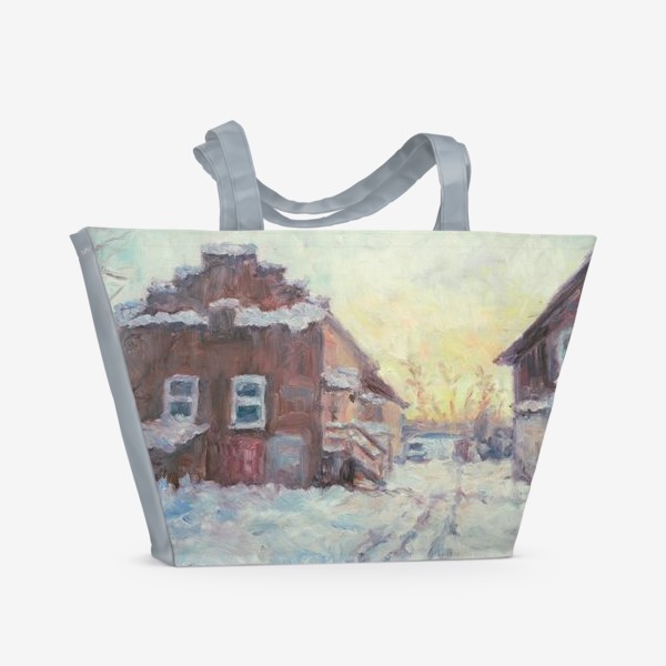 Пляжная сумка «Зима в центре»