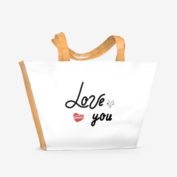 Пляжная сумка «Love you»
