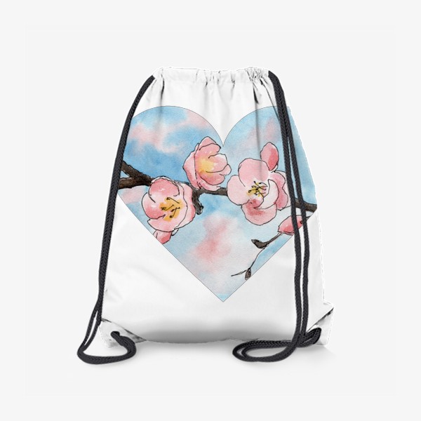 Рюкзак «Сердце - цветущая сакура»