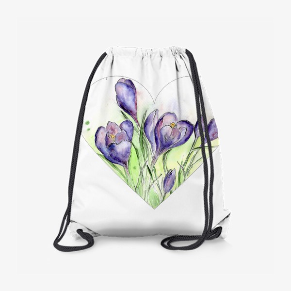 Рюкзак «Весна в сердце - цветущие крокусы»