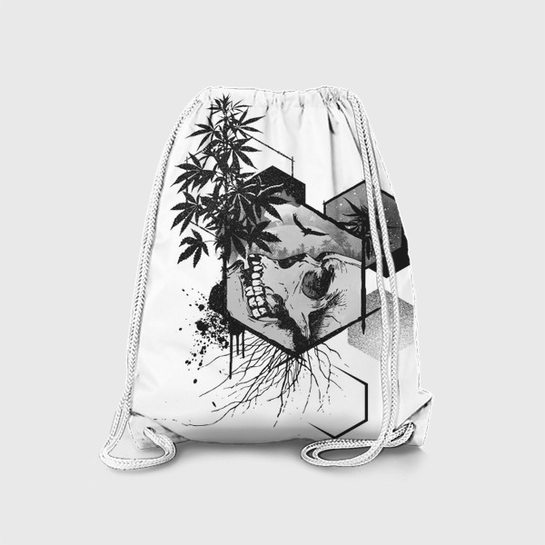 Рюкзак «Weed Skull Hexagon»
