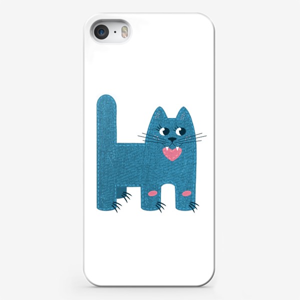 Чехол iPhone «Кот с сердцем в зубах»