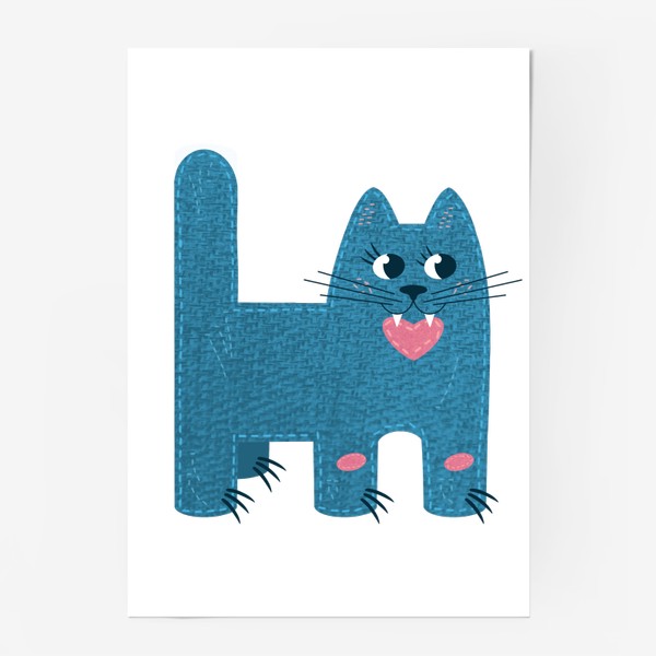 Постер «Кот с сердцем в зубах»